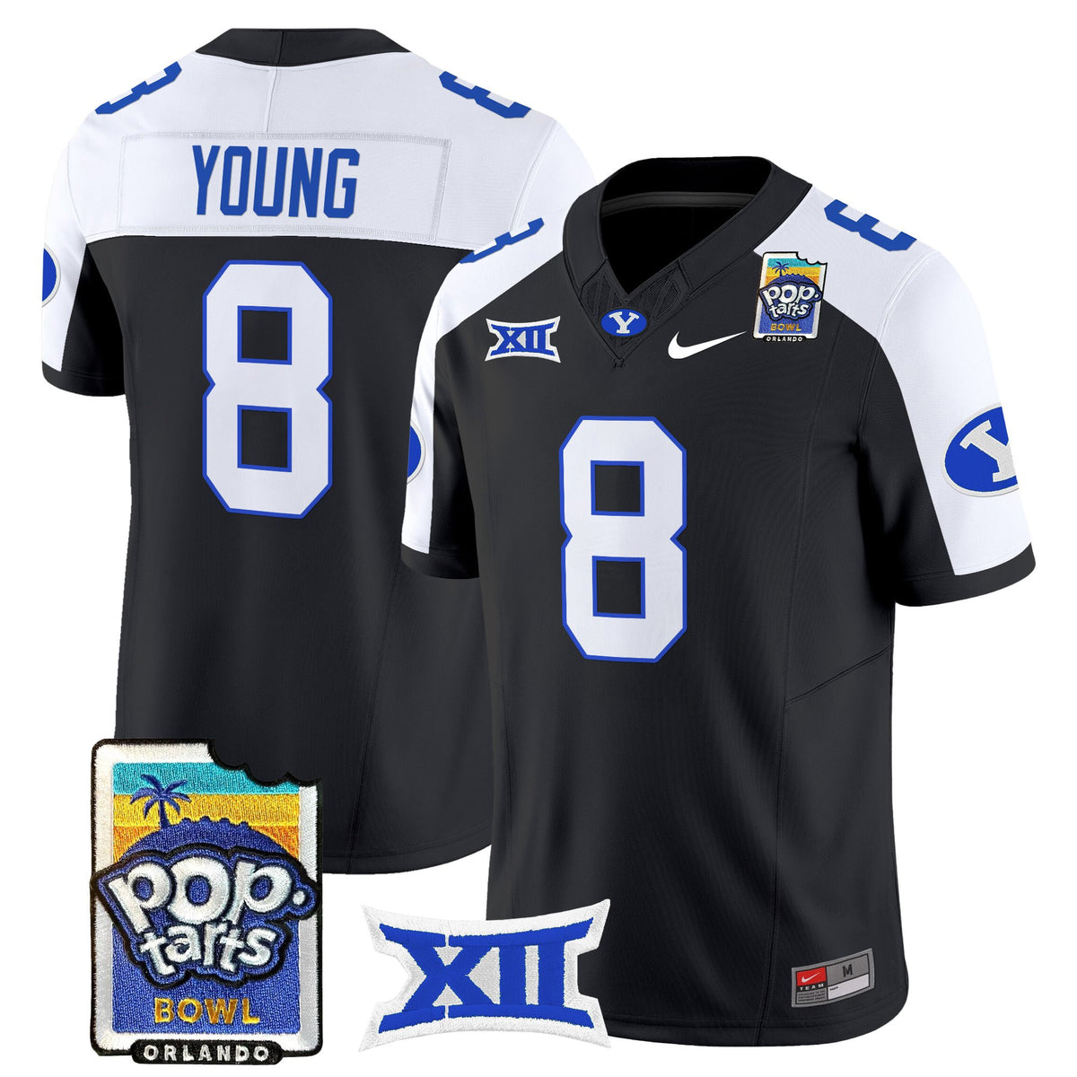 Men's BYU Cougars 2025 Pop-Tarts Bowl Vapor Limited Jersey - All Stitched