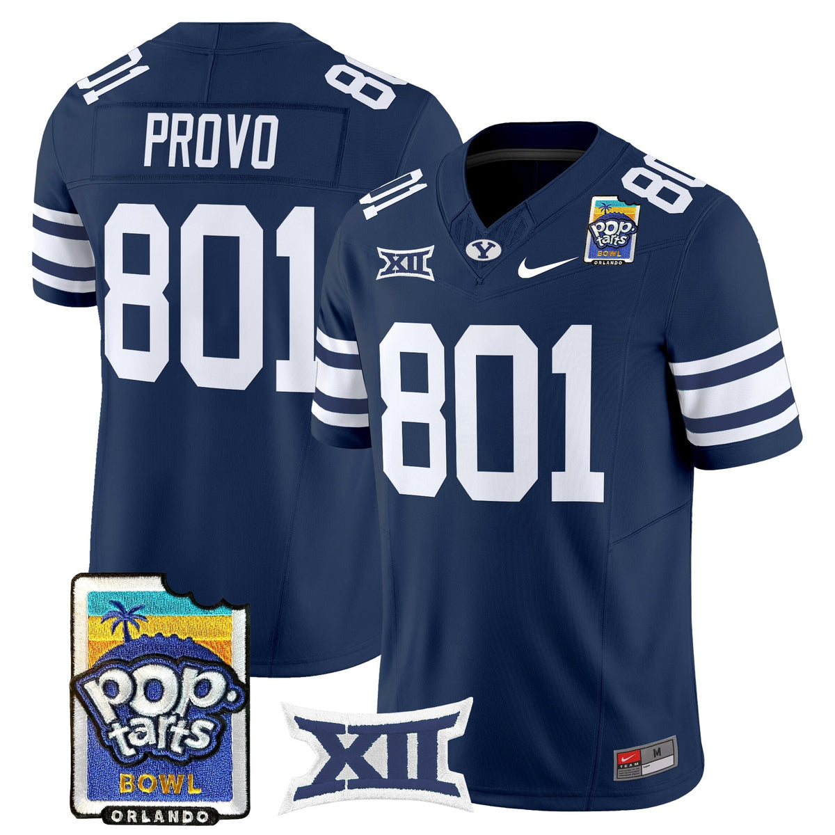Men's BYU Cougars 2025 Pop-Tarts Bowl Vapor Limited Jersey - All Stitched