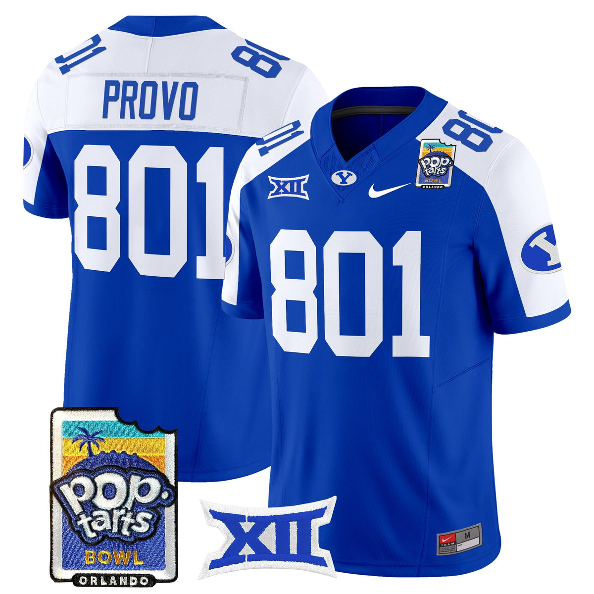 Men's BYU Cougars 2025 Pop-Tarts Bowl Vapor Limited Jersey - All Stitched
