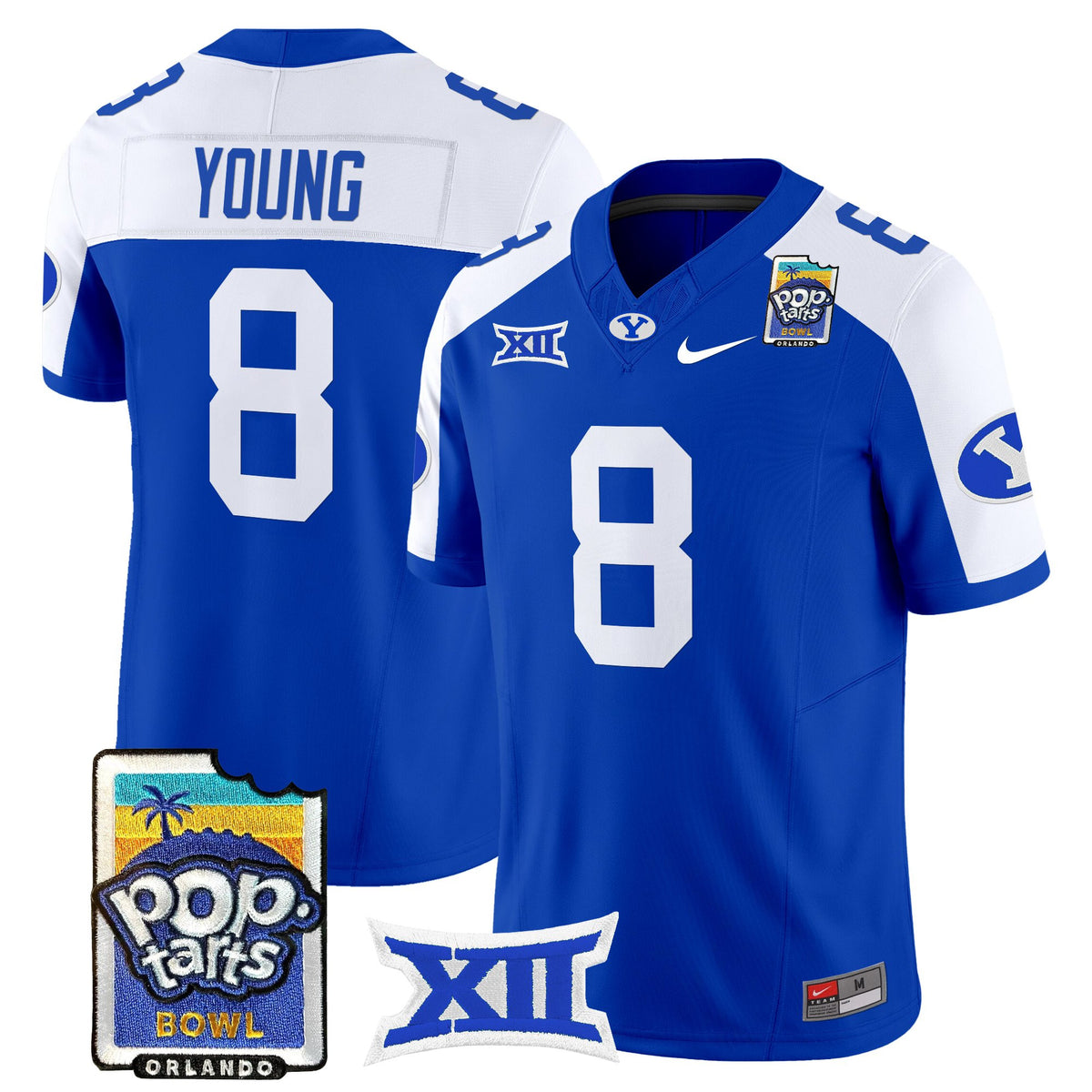 Men's BYU Cougars 2025 Pop-Tarts Bowl Vapor Limited Jersey - All Stitched
