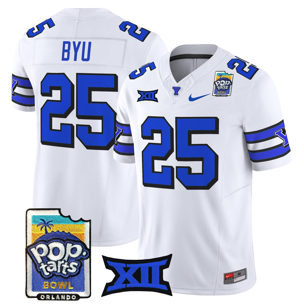 Men's BYU Cougars 2025 Pop-Tarts Bowl Vapor Limited Jersey - All Stitched