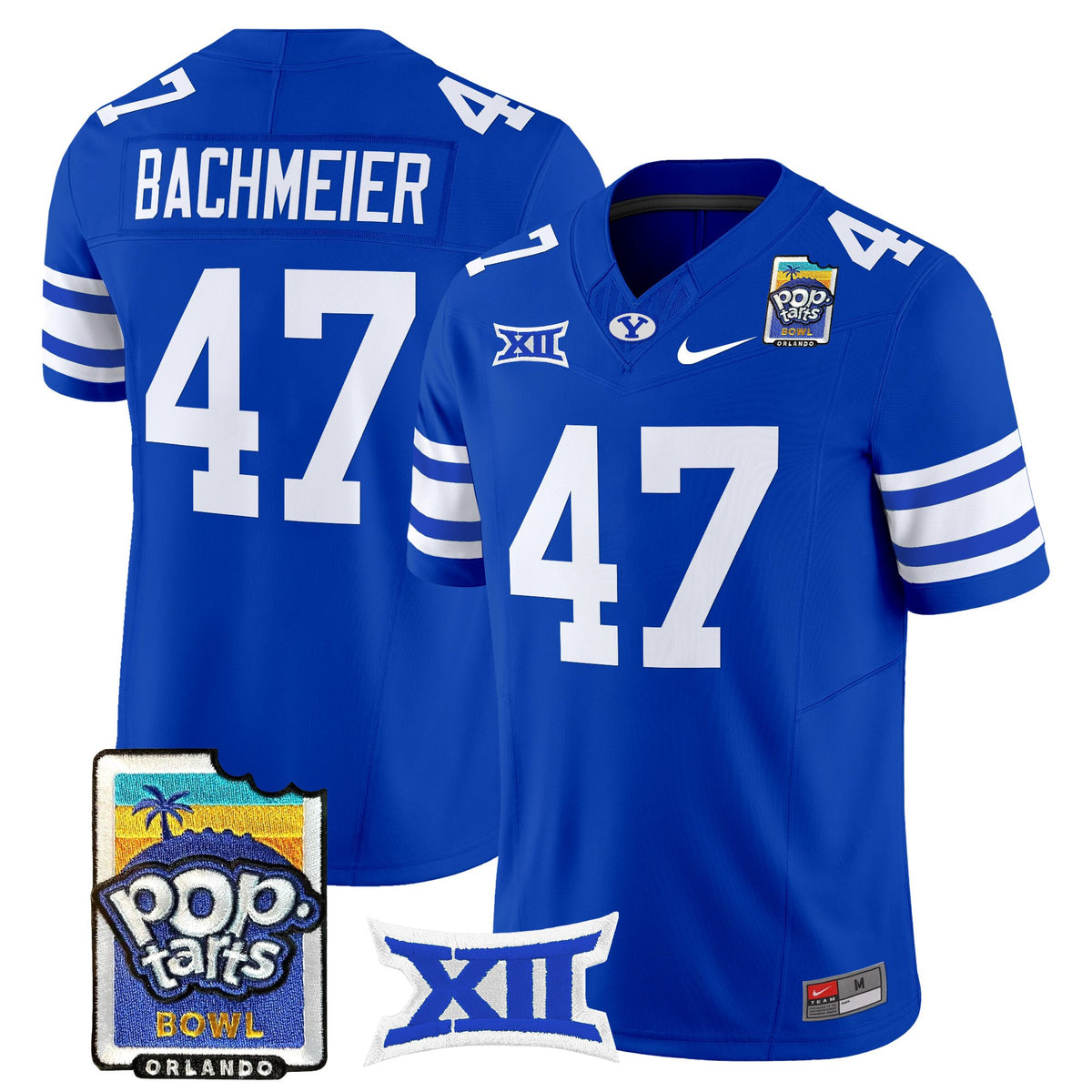 Men's BYU Cougars 2025 Pop-Tarts Bowl Vapor Limited Jersey - All Stitched
