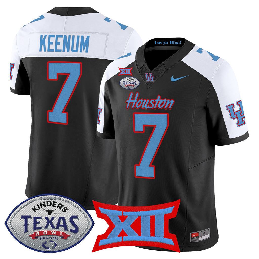 Men's Houston Cougars 2025 Texas Bowl Vapor Limited Jersey - All Stitched