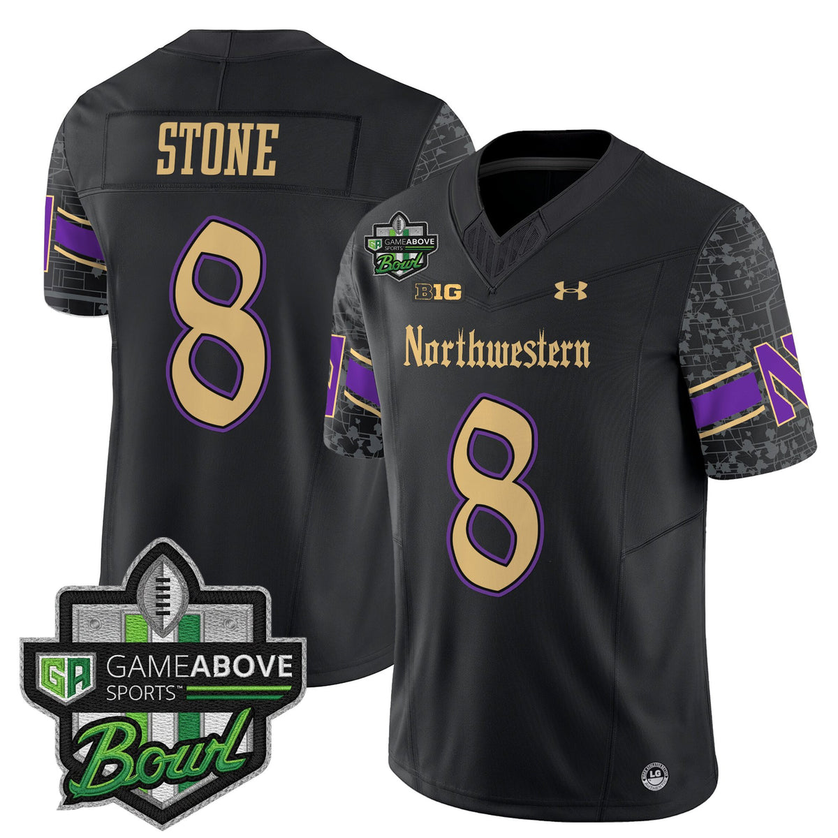 Men's Northwestern Wildcats 2025 GameAbove Sports Bowl Vapor Limited Jersey - All Stitched
