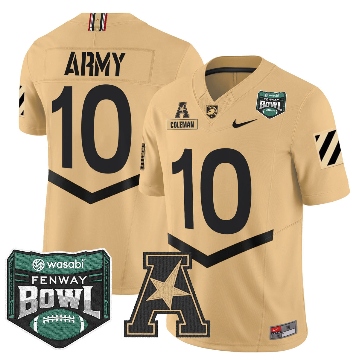 Men's Army Black Knights 2025 Fenway Bowl Vapor Limited Jersey - All Stitched