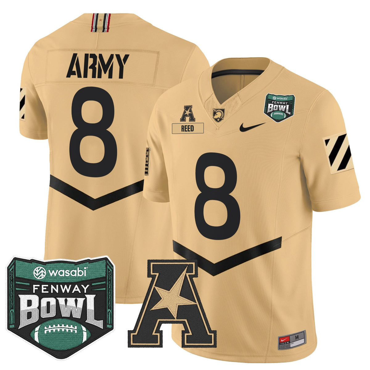 Men's Army Black Knights 2025 Fenway Bowl Vapor Limited Jersey - All Stitched