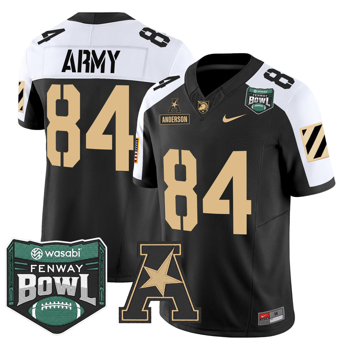 Men's Army Black Knights 2025 Fenway Bowl Vapor Limited Jersey - All Stitched
