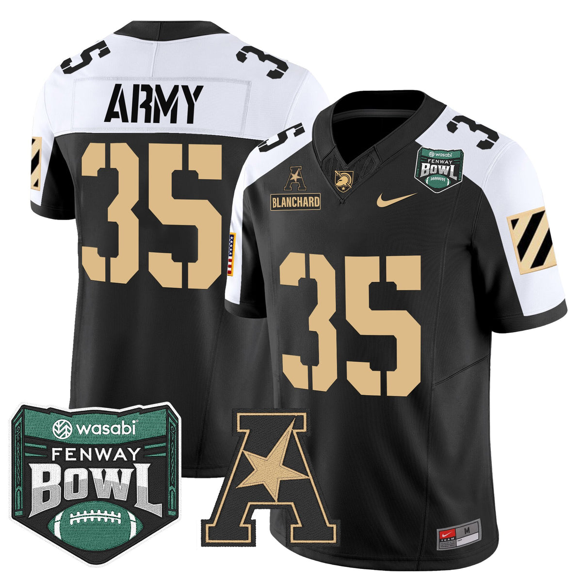 Men's Army Black Knights 2025 Fenway Bowl Vapor Limited Jersey - All Stitched