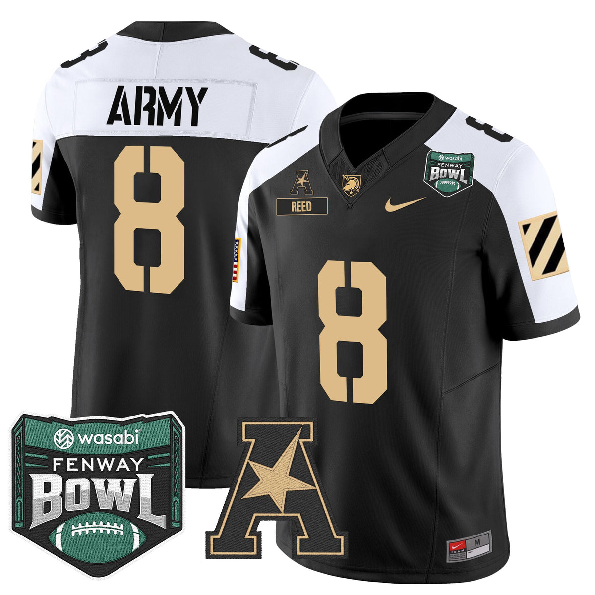 Men's Army Black Knights 2025 Fenway Bowl Vapor Limited Jersey - All Stitched