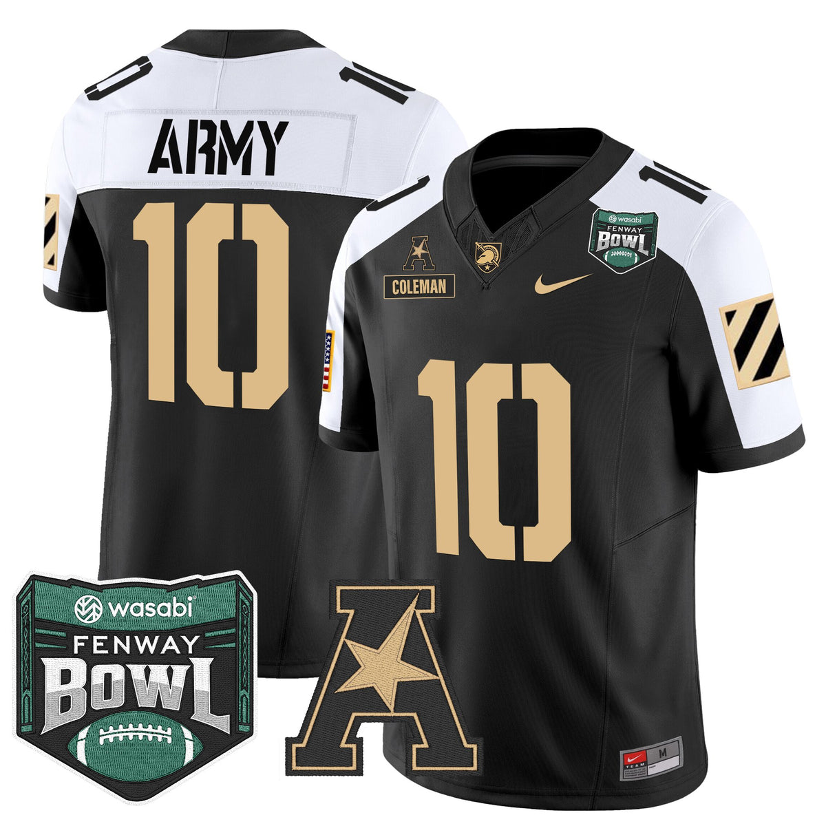 Men's Army Black Knights 2025 Fenway Bowl Vapor Limited Jersey - All Stitched