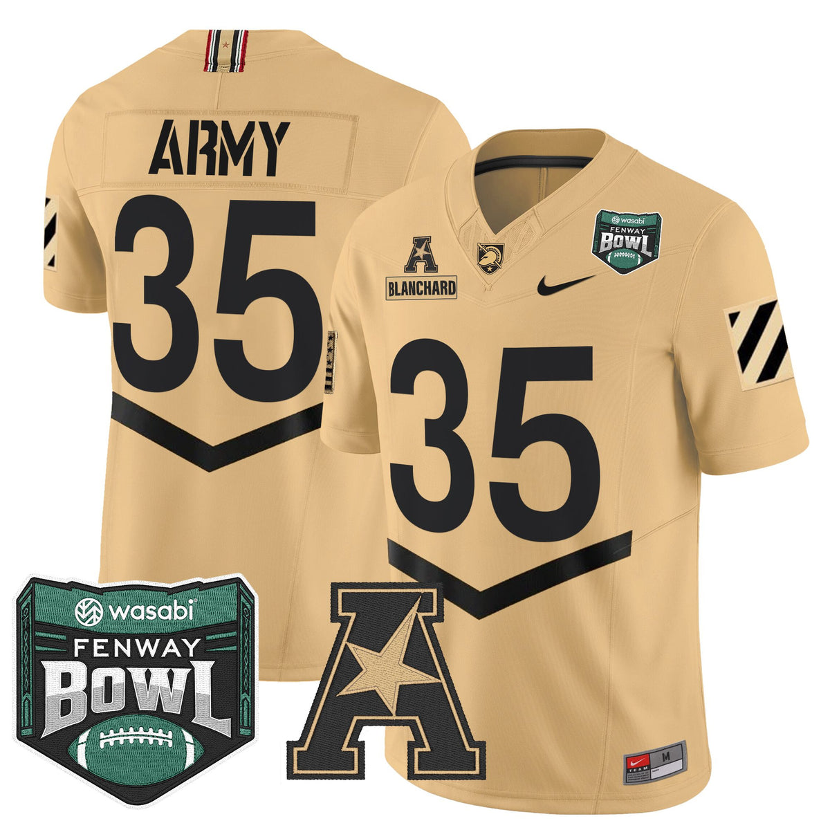 Men's Army Black Knights 2025 Fenway Bowl Vapor Limited Jersey - All Stitched