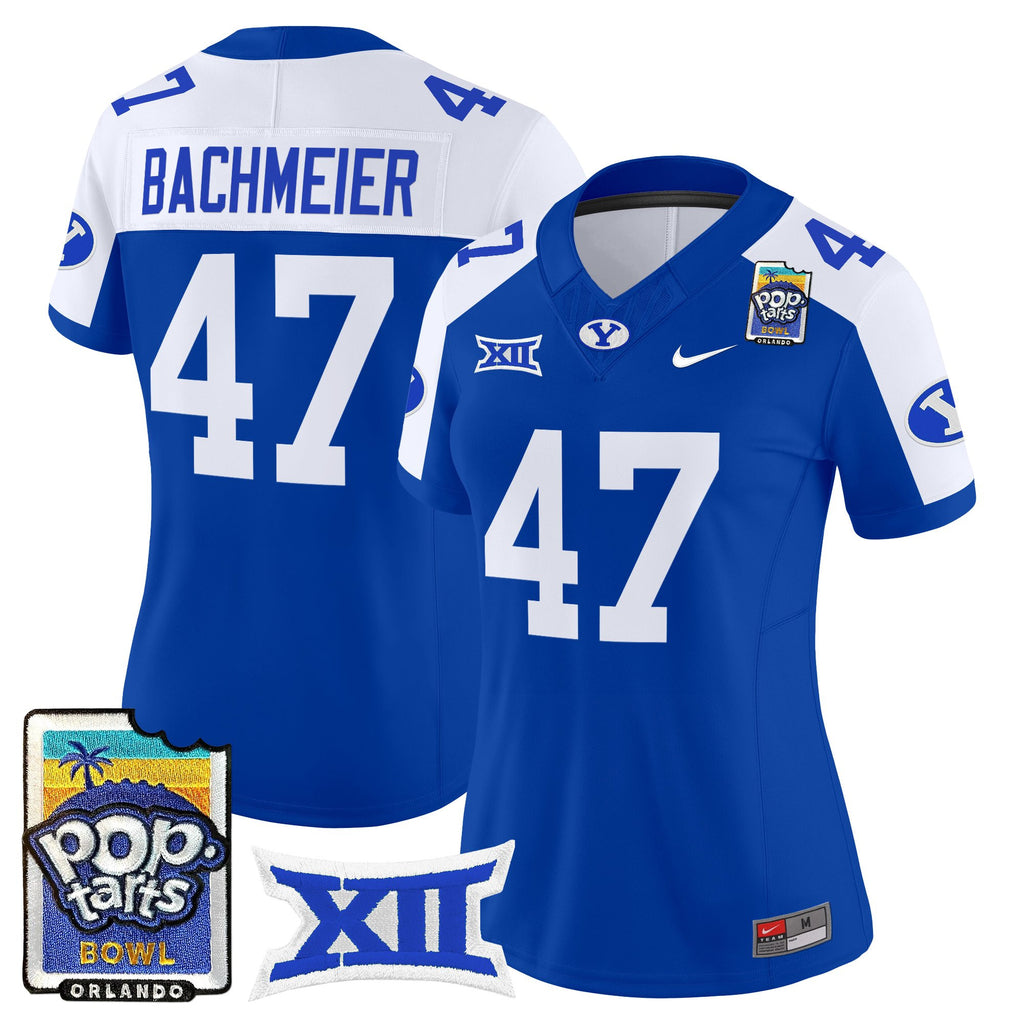 Women's BYU Cougars 2025 Pop-Tarts Bowl Vapor Limited Jersey - All Stitched