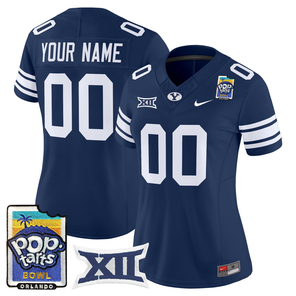 BYU Cougars 2025 Pop-Tarts Bowl Vapor Limited Custom Jersey - All Stitched