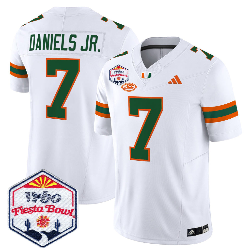 Men's Miami Hurricanes 2026 The Fiesta Bowl Vapor Limited Jersey - All Stitched