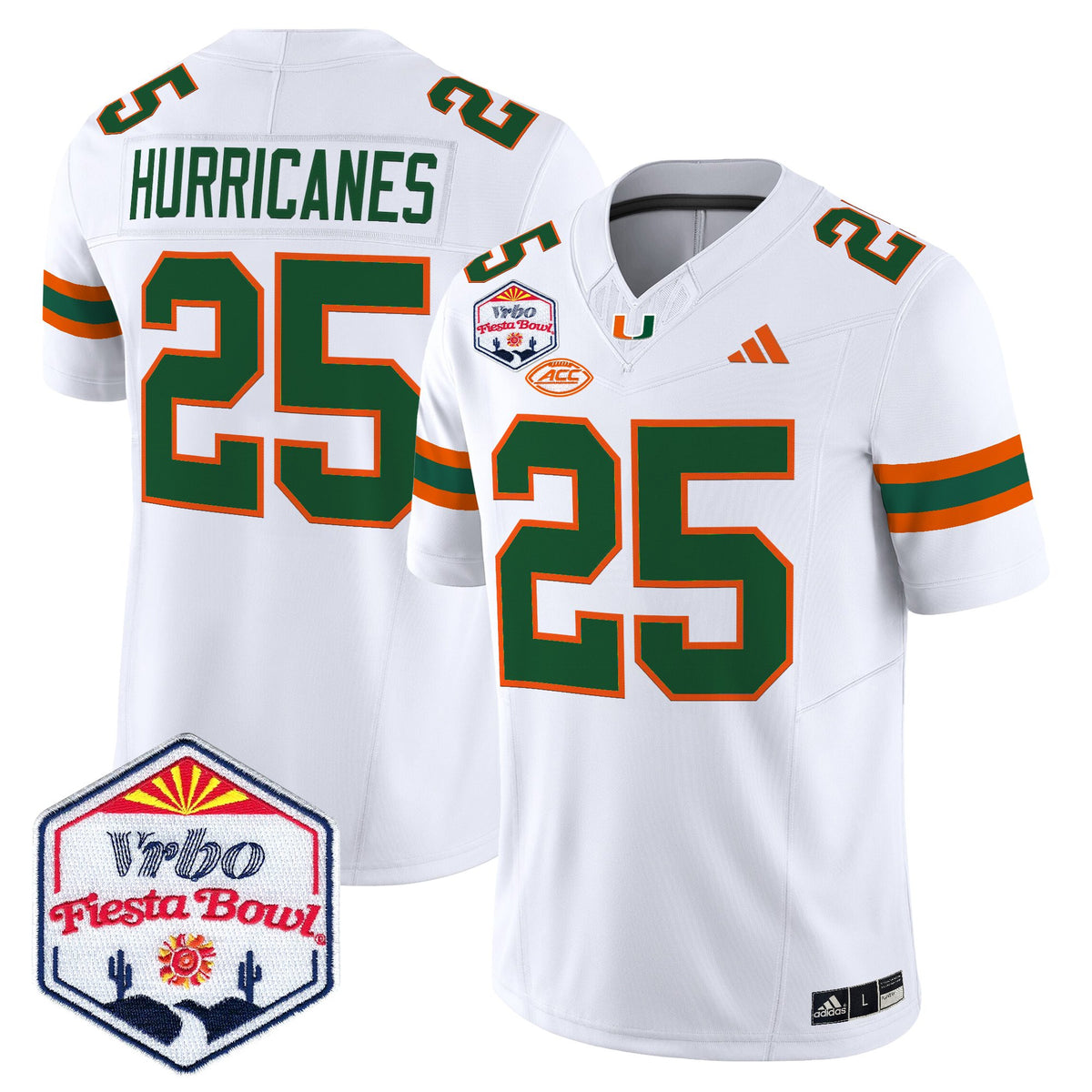 Men's Miami Hurricanes 2026 The Fiesta Bowl Vapor Limited Jersey - All Stitched