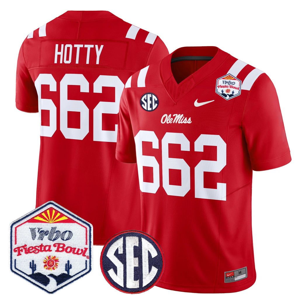 Men's Ole Miss Rebels 2026 The Fiesta Bowl Vapor Limited Jersey - All Stitched