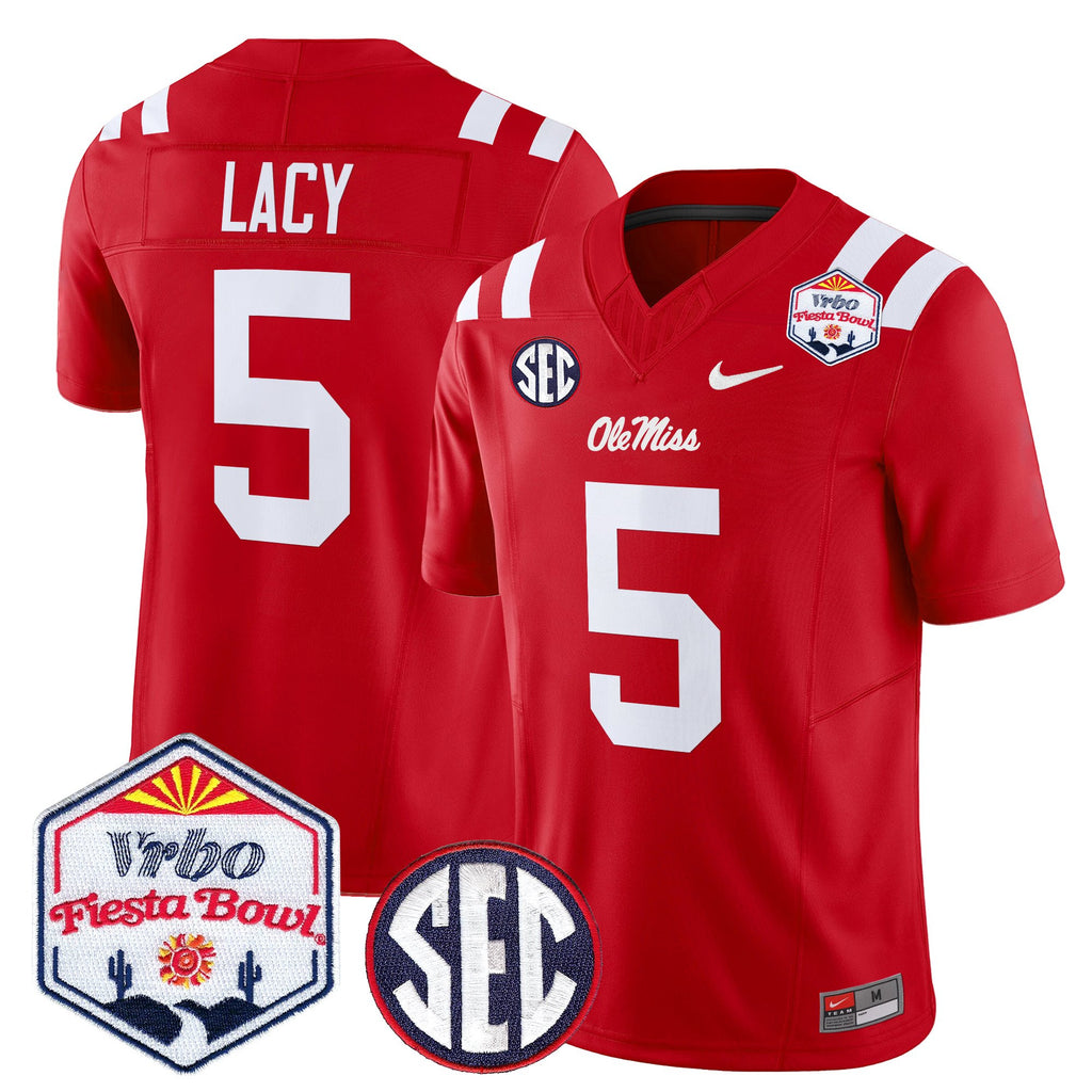 Men's Ole Miss Rebels 2026 The Fiesta Bowl Vapor Limited Jersey - All Stitched