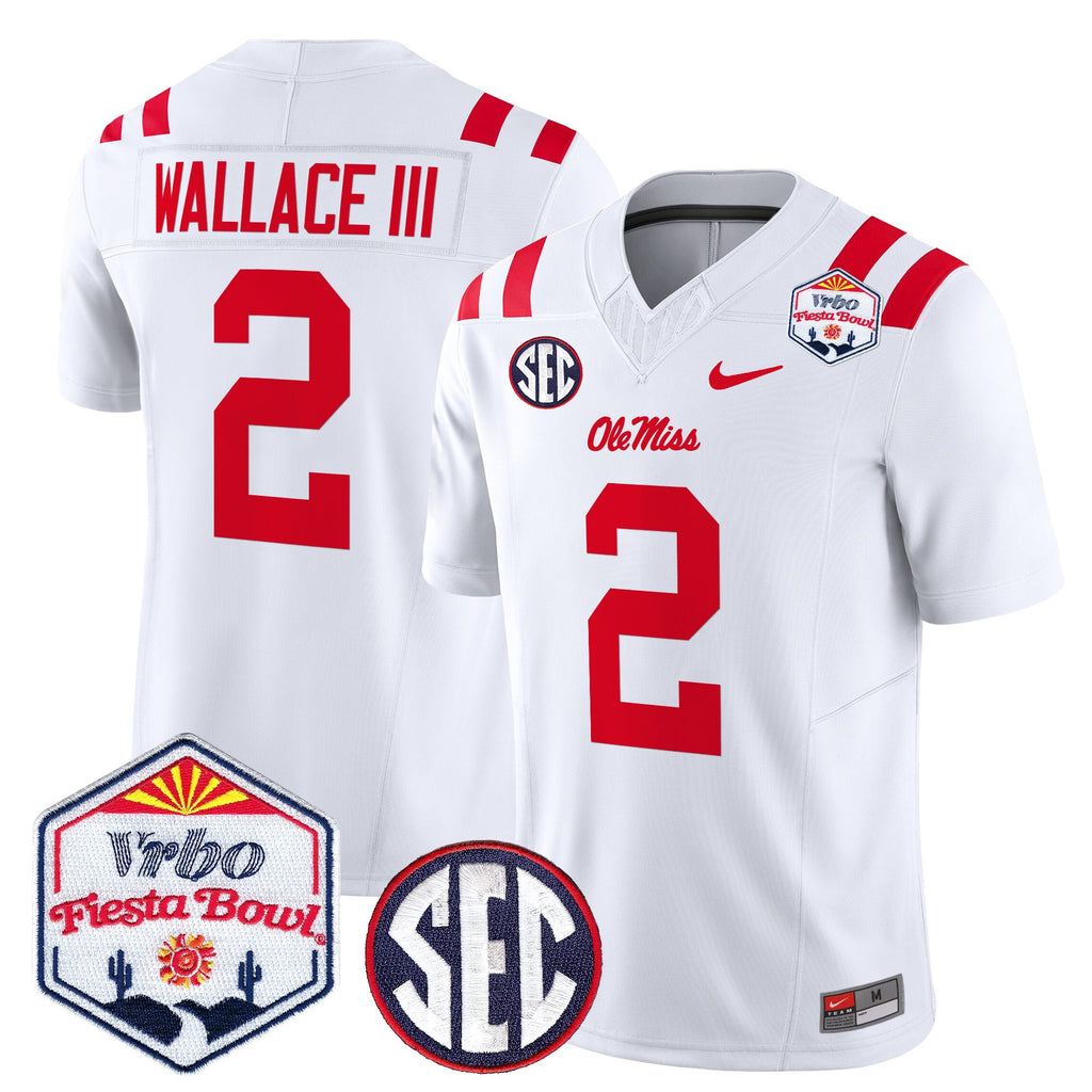 Men's Ole Miss Rebels 2026 The Fiesta Bowl Vapor Limited Jersey - All Stitched