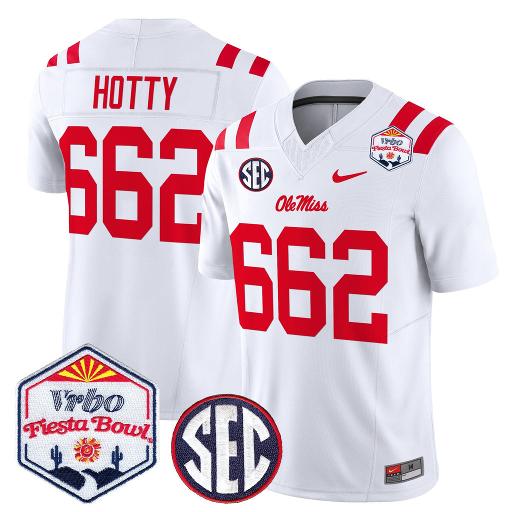 Men's Ole Miss Rebels 2026 The Fiesta Bowl Vapor Limited Jersey - All Stitched