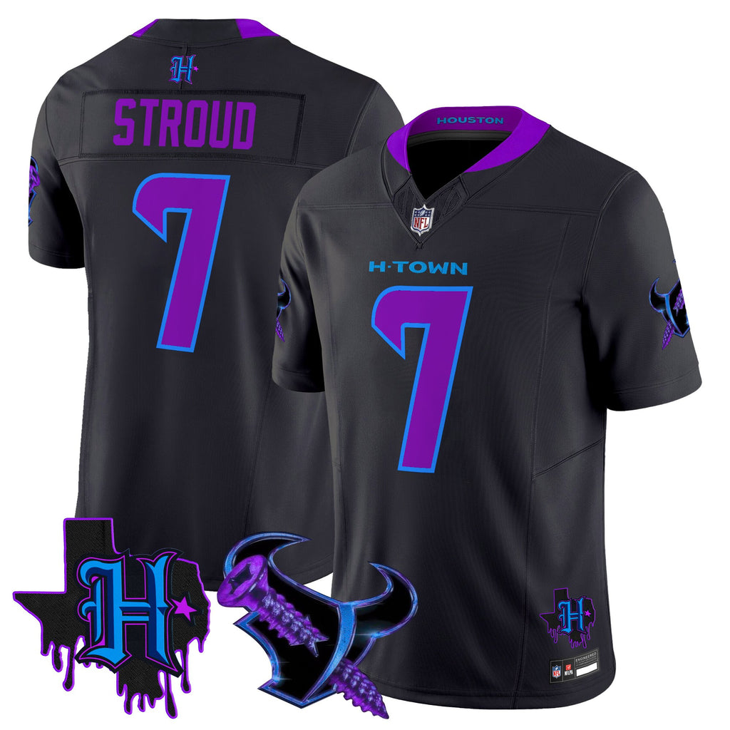 Men's Houston Texans DJ Screw Vapor Limited Jersey - All Stitched
