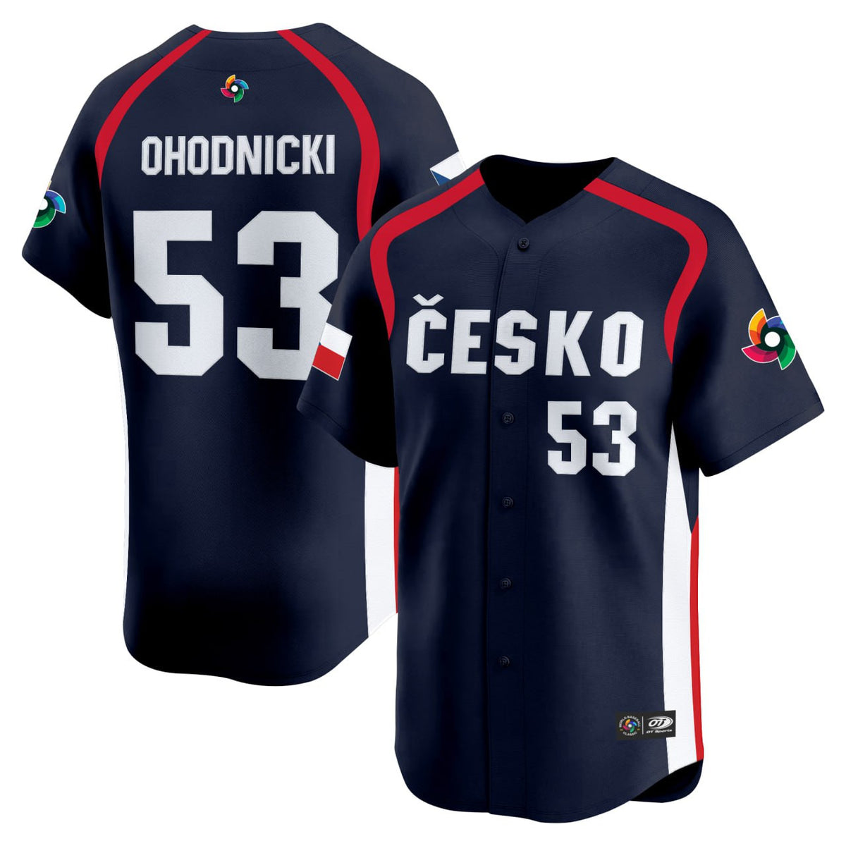 Czech Republic World Baseball Classic Customized Jersey - All Stitched