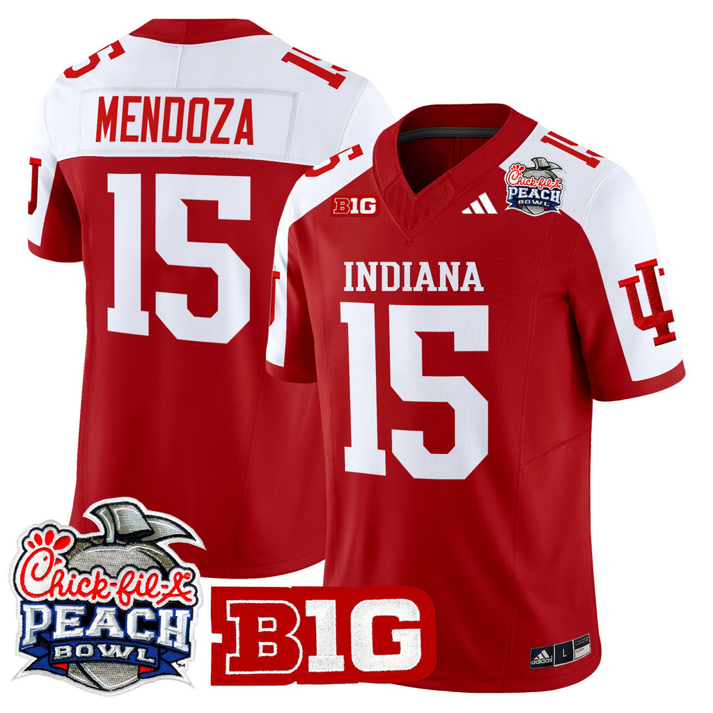 Men's Indiana Hoosiers 2026 Peach Bowl Vapor Limited Jersey V2 - All Stitched