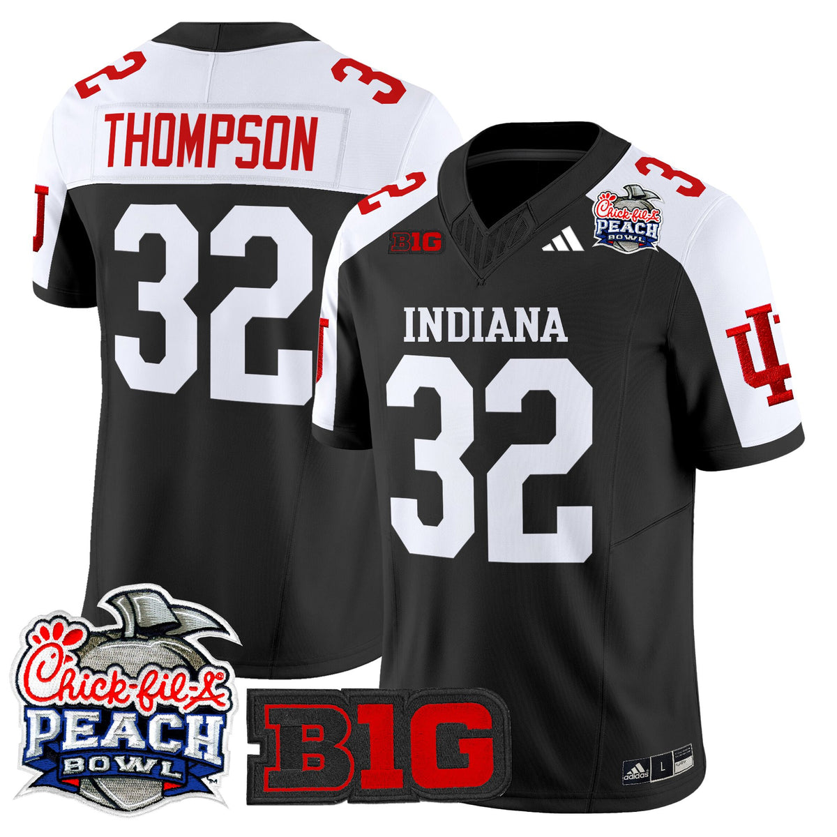 Men's Indiana Hoosiers 2026 Peach Bowl Vapor Limited Jersey V2 - All Stitched