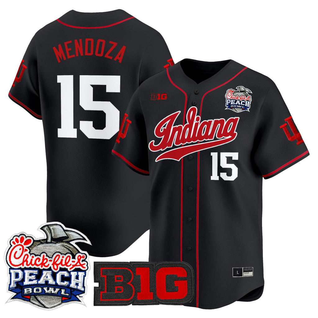 Men's Indiana Hoosiers 2026 Peach Bowl Vapor Baseball Jersey - All Stitched