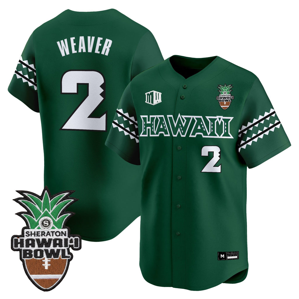 Men's Hawai'i Rainbow Warriors 2025 Hawai'i Bowl Vapor Baseball Jersey - All Stitched