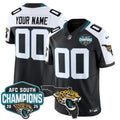 Jacksonville Jaguars 2025 AFC South Division Champions & Florida Patch Vapor Custom Jersey - All Stitched