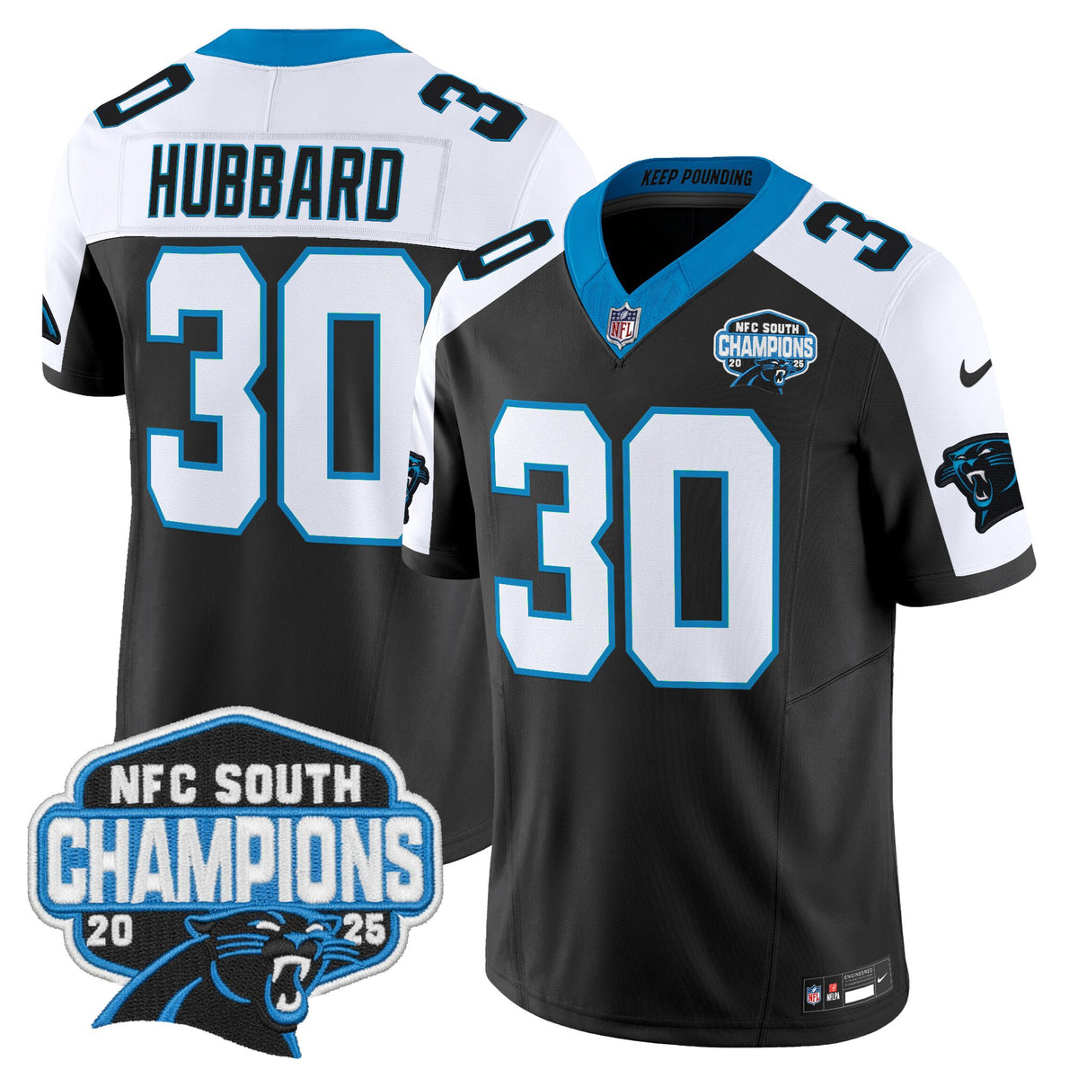 Men's Carolina Panthers 2025 NFC South Division Champions Vapor Limited Jersey - All Stitched