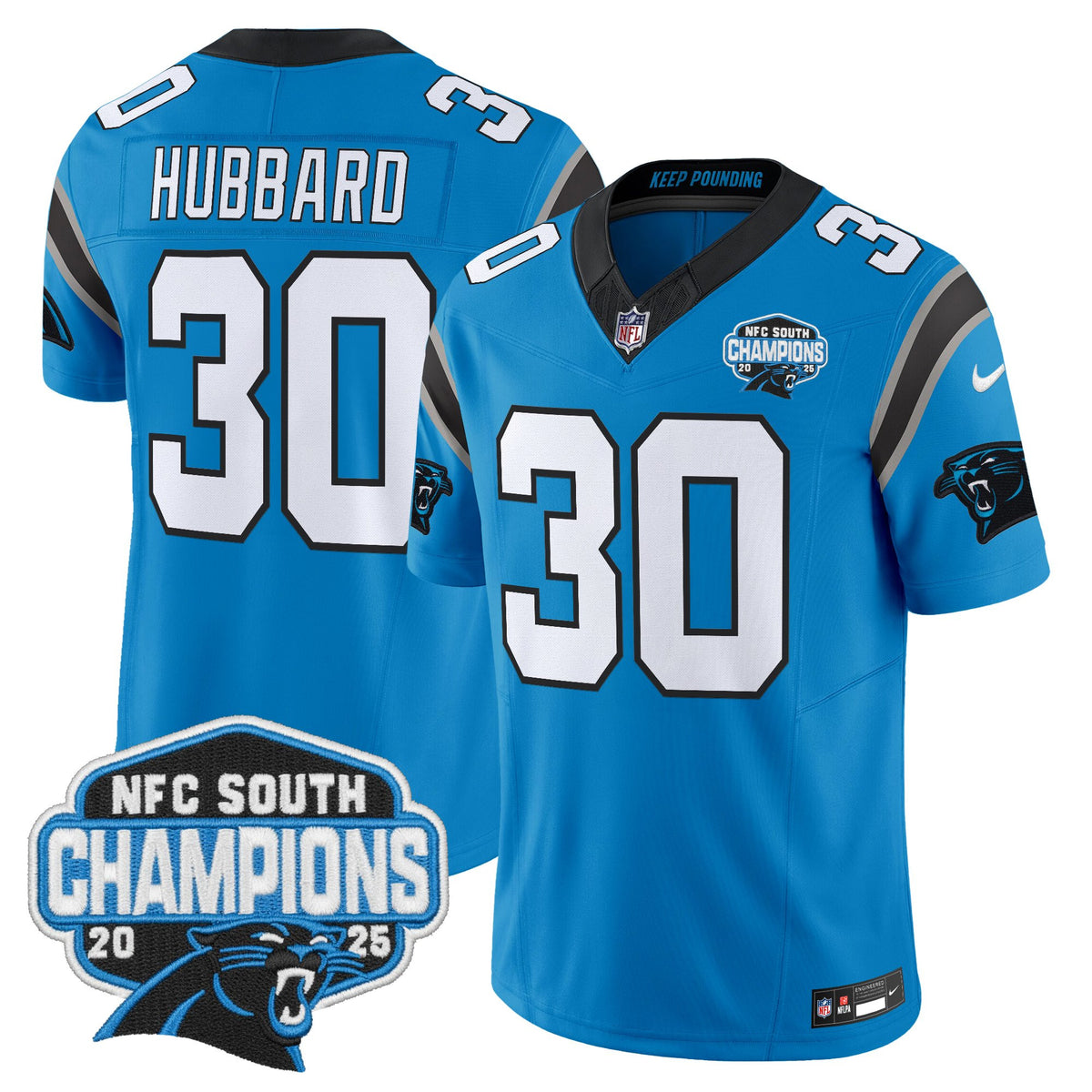 Men's Carolina Panthers 2025 NFC South Division Champions Vapor Limited Jersey - All Stitched