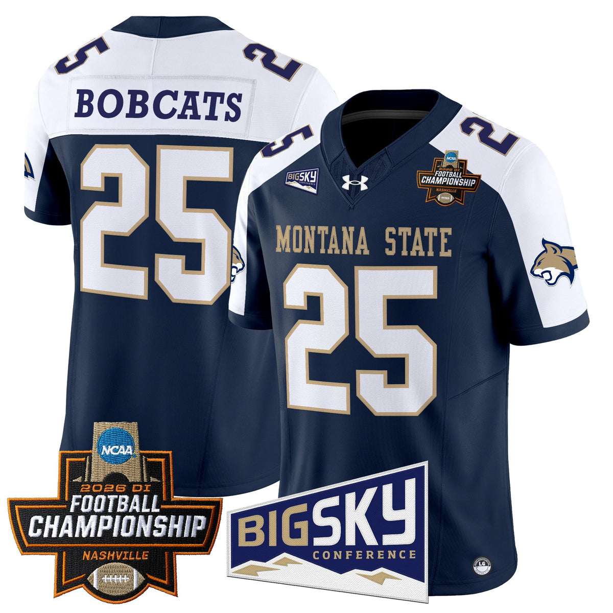 Men's Montana State Bobcats 2026 Football Championship Vapor Limited Jersey - All Stitched
