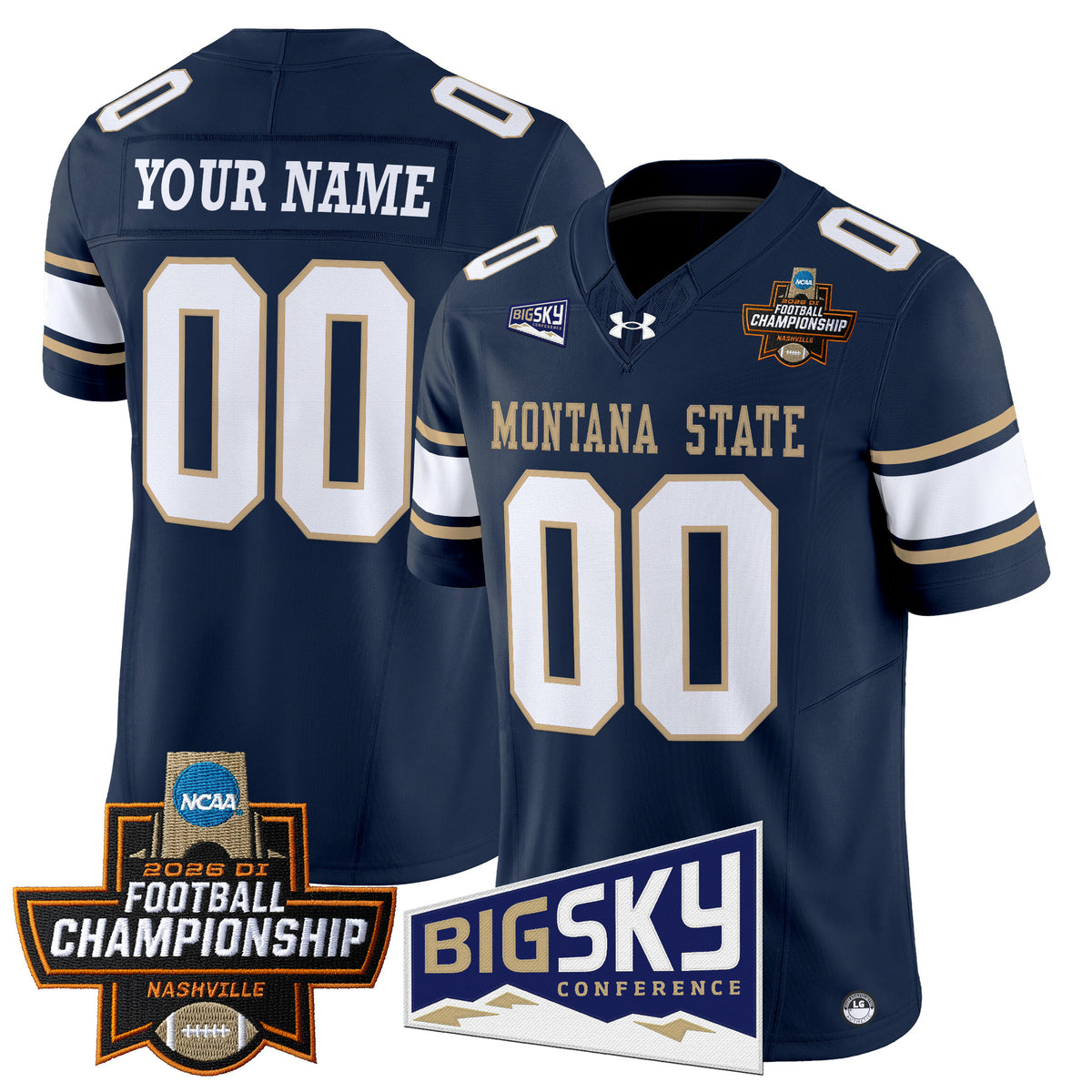 Montana State Bobcats 2026 Football Championship Vapor Limited Custom Jersey - All Stitched