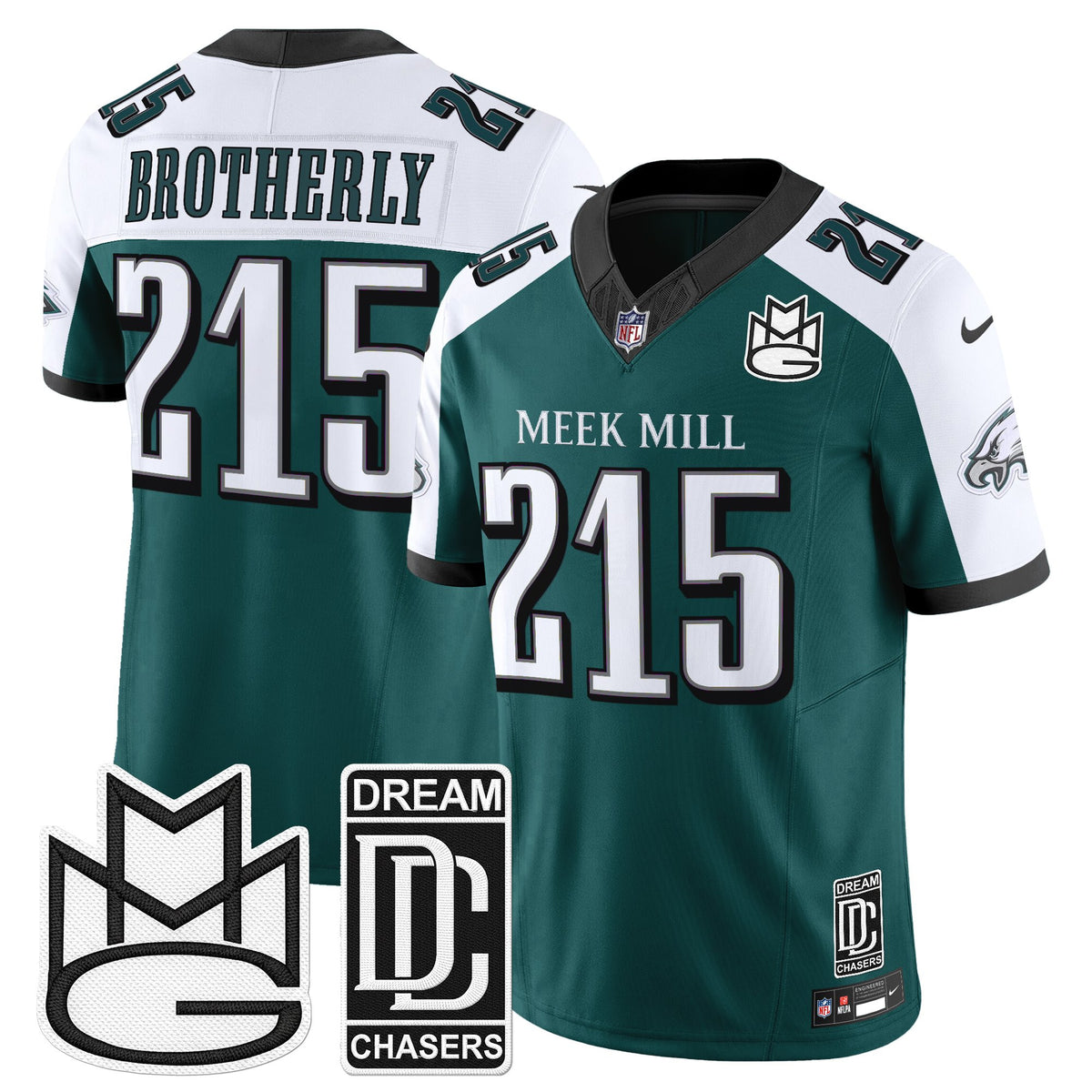 Men's Philadelphia Eagles x Meek Mill Vapor Limited Jersey - All Stitched