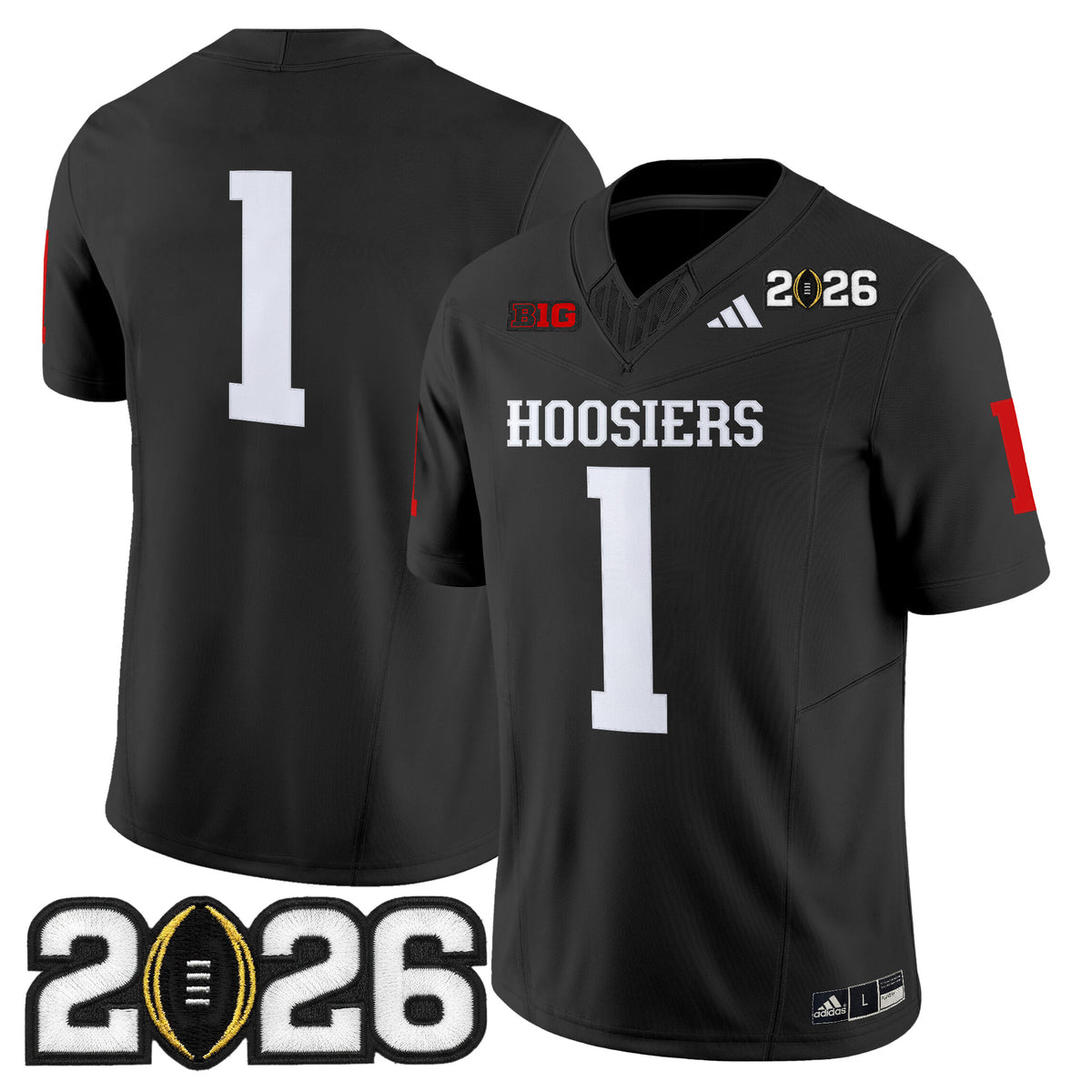 Men's Indiana Hoosiers 2026 CFP Final Patch Vapor Limited Jersey - All Stitched