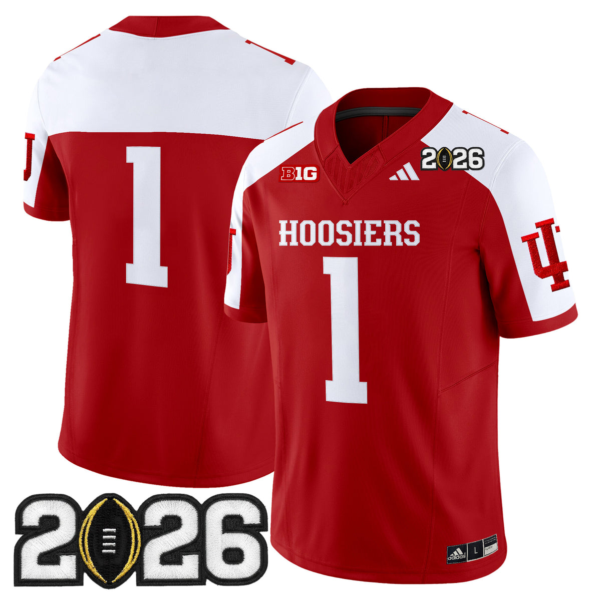 Men's Indiana Hoosiers 2026 CFP Final Patch Vapor Limited Jersey - All Stitched