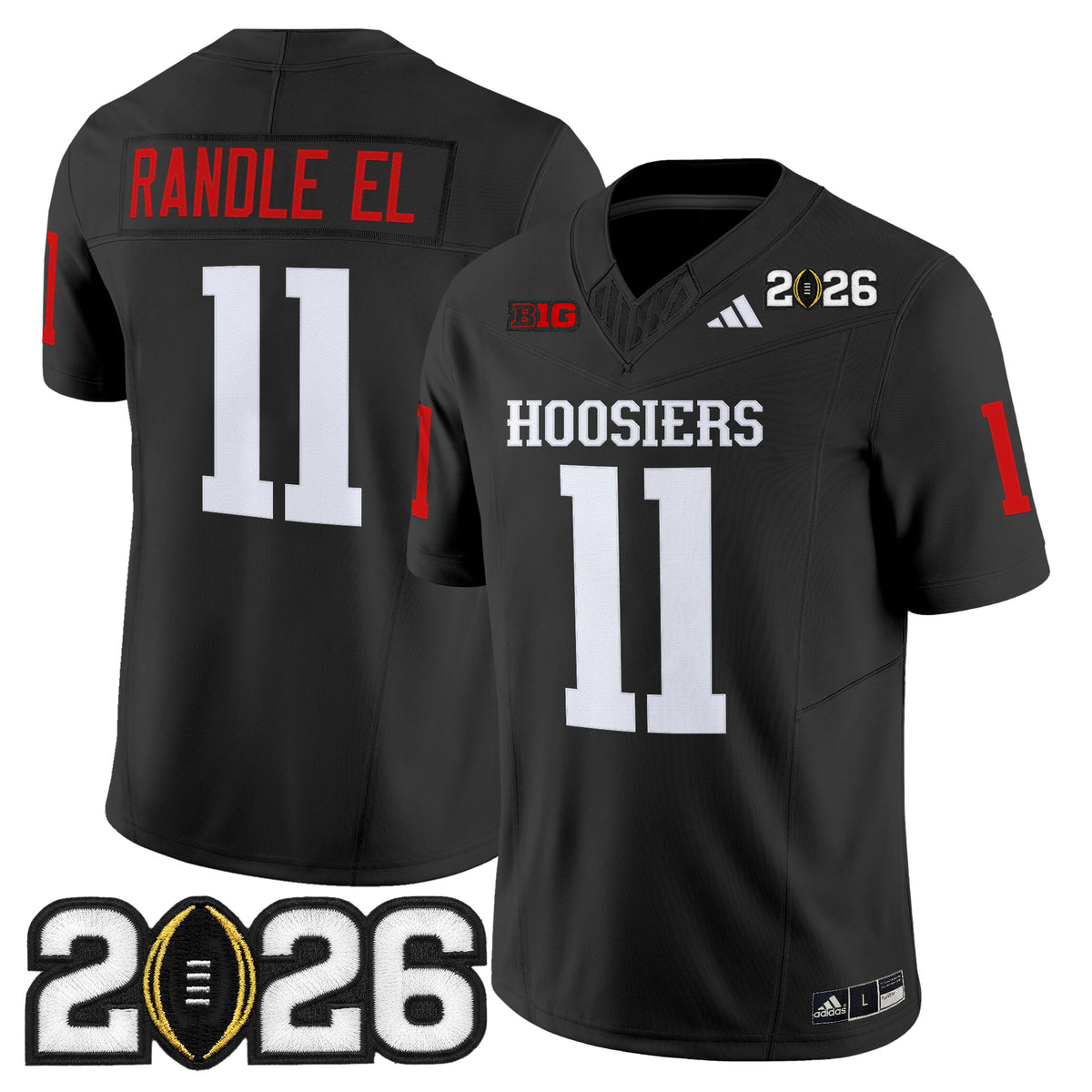 Men's Indiana Hoosiers 2026 CFP Final Patch Vapor Limited Jersey - All Stitched