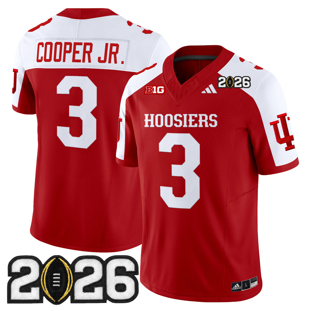 Men's Indiana Hoosiers 2026 CFP Final Patch Vapor Limited Jersey - All Stitched