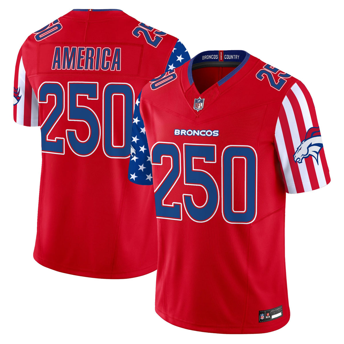 Men's Denver Broncos "America250 Edition" Vapor Limited Jersey - All Stitched