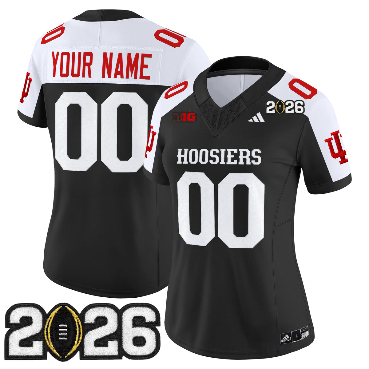 Indiana Hoosiers 2026 CFP Final Patch Vapor Limited Custom Jersey - All Stitched