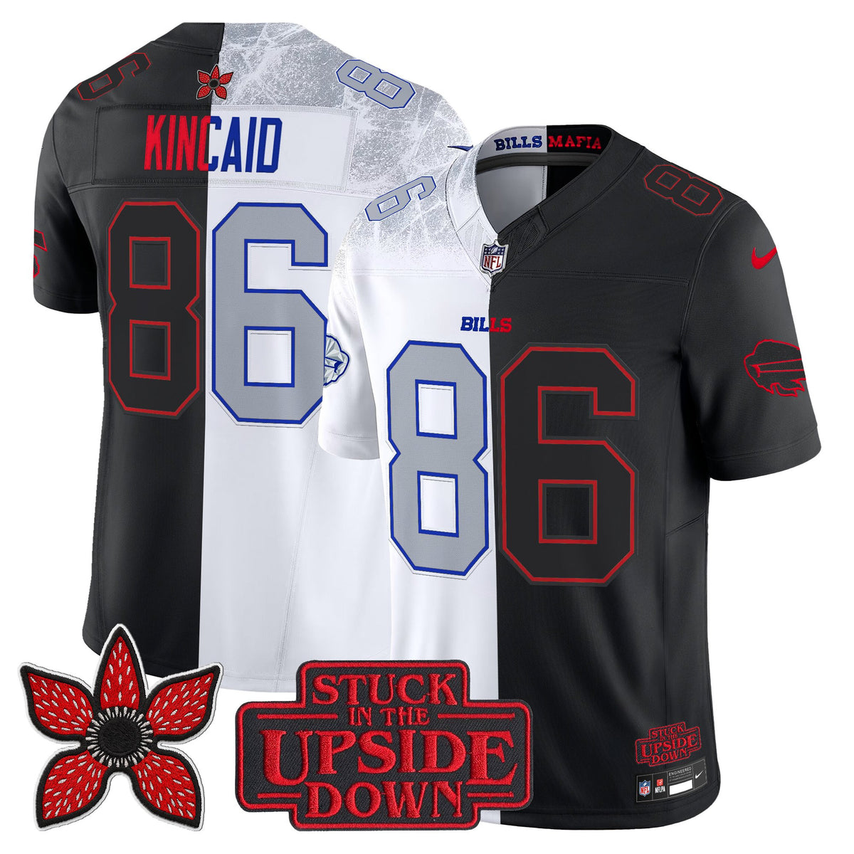 Men's Buffalo Bills 'Upside Down Edition' Vapor Limited Jersey - All Stitched