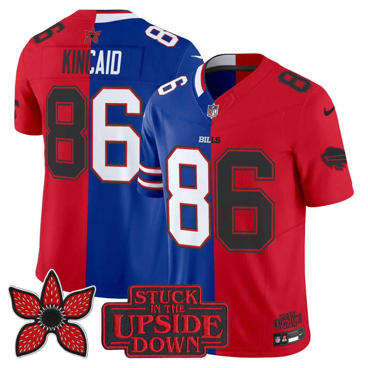 Men's Buffalo Bills 'Upside Down Edition' Vapor Limited Jersey - All Stitched