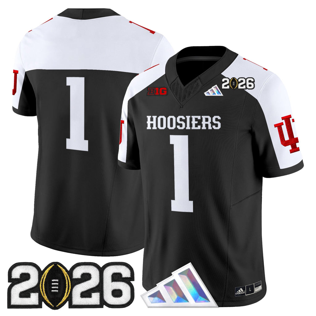 Men's Indiana Hoosiers 2026 CFP Final Patch Vapor Limited Jersey V4 - All Stitched