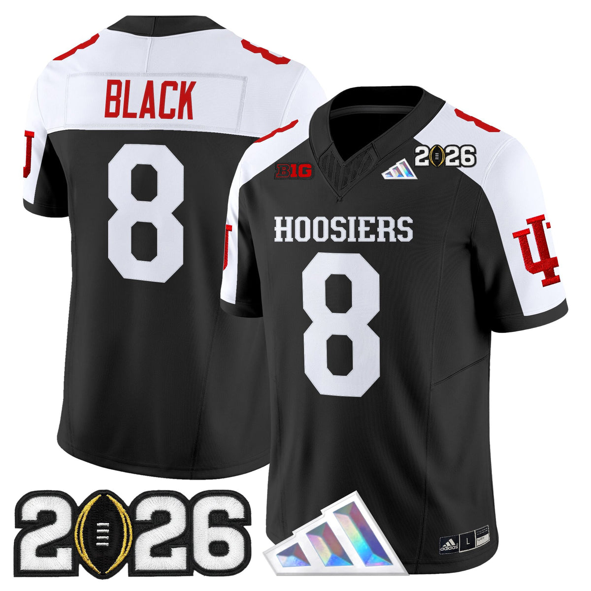 Men's Indiana Hoosiers 2026 CFP Final Patch Vapor Limited Jersey V4 - All Stitched