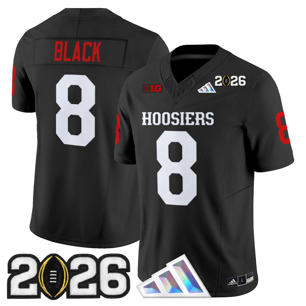 Men's Indiana Hoosiers 2026 CFP Final Patch Vapor Limited Jersey V4 - All Stitched