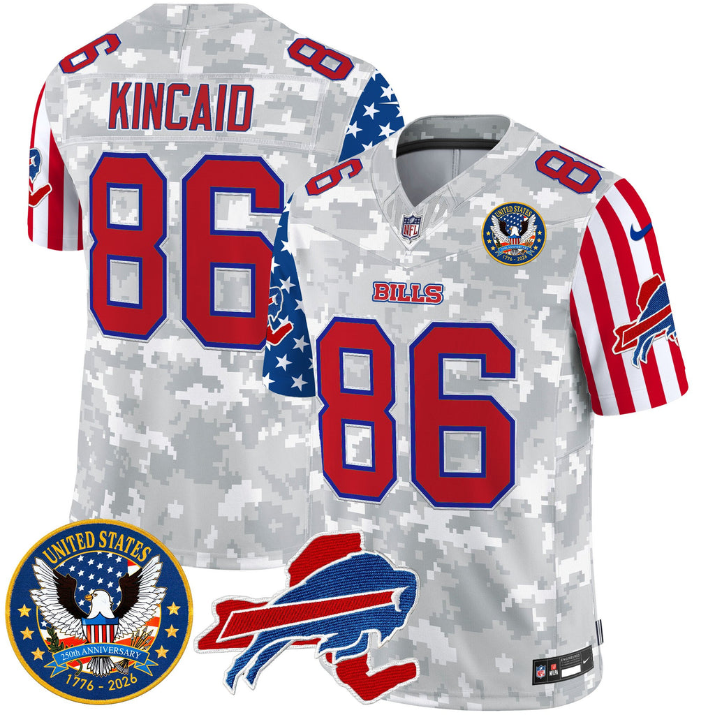 Men's Buffalo Bills "America250 Edition" Style Vapor Limited Jersey - All Stitched
