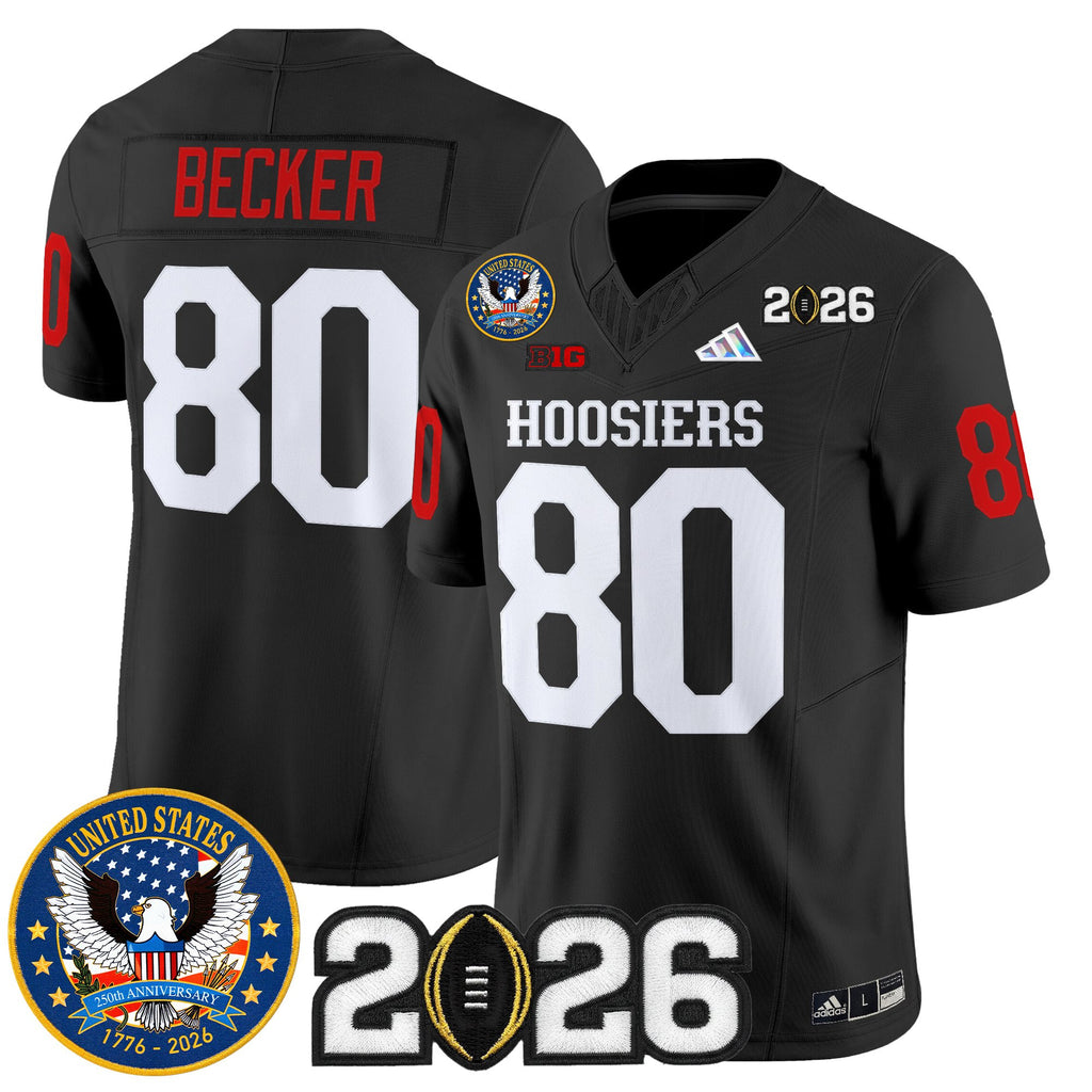 Men's Indiana Hoosiers "United States 250th Anniversary Patch" Vapor Limited Jersey - All Stitched