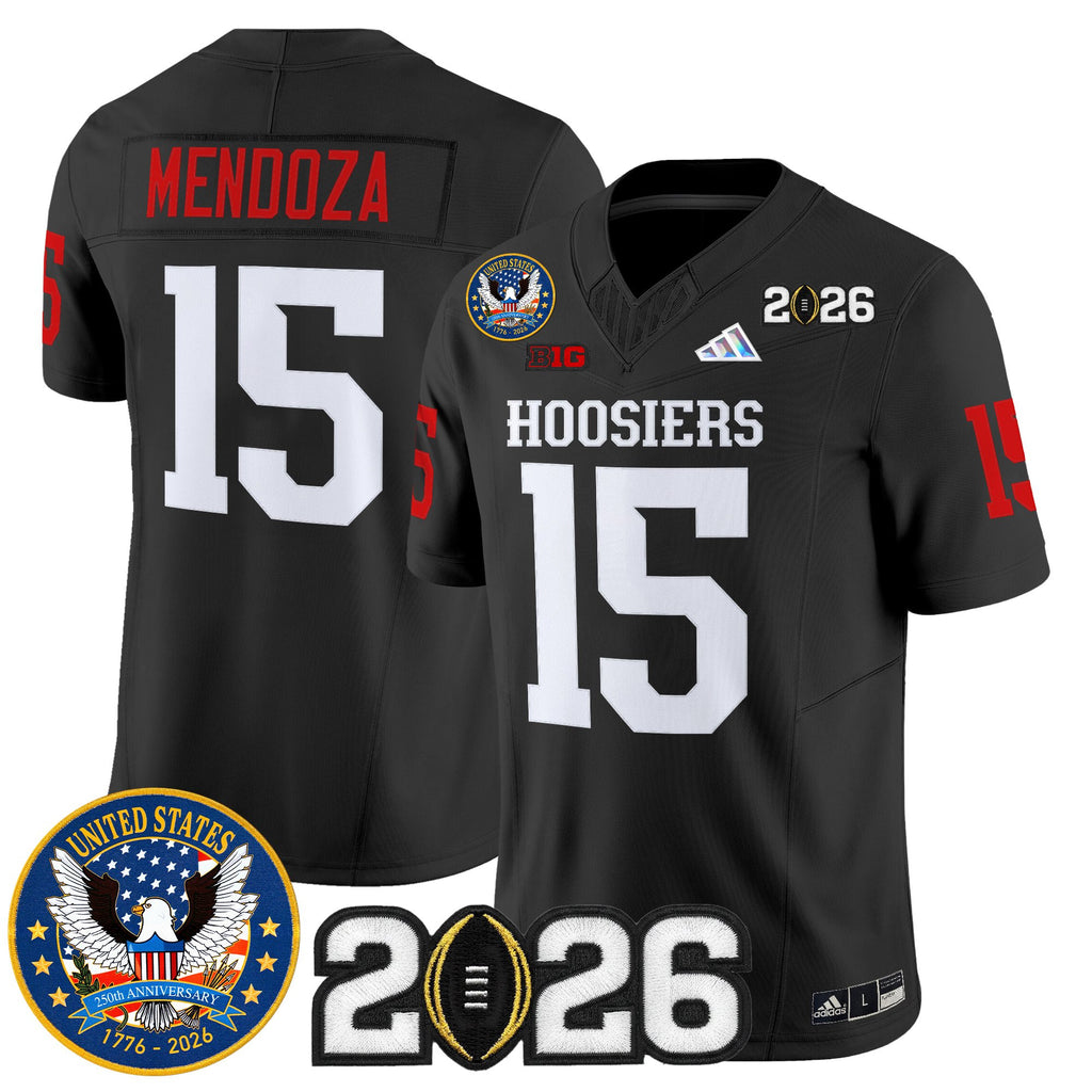 Men's Indiana Hoosiers "United States 250th Anniversary Patch" Vapor Limited Jersey - All Stitched