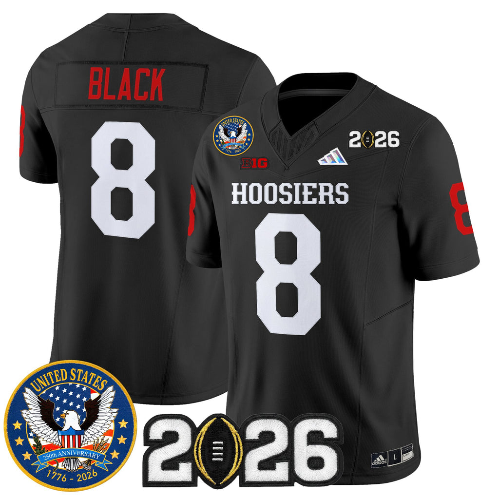 Men's Indiana Hoosiers "United States 250th Anniversary Patch" Vapor Limited Jersey - All Stitched
